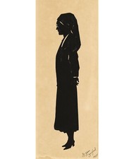Silhouette Papierschnitt einer