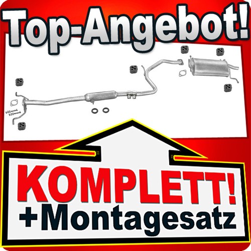 Auspuff für kia pride - auspuff, 1.3