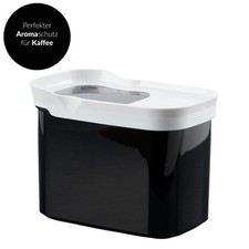 Emsa Optima Schütt-/Vorratsdose, 1 Liter, BPA-frei, schwarz mit weißem Deckel