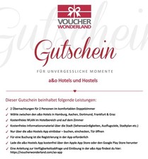 A&O Hotelgutschein 2 Nächte