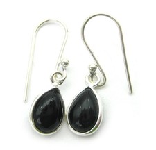 Ohrhänger Tropfen schwarzer