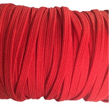 Eloja® 10 Meter Korsett Schnur hochwertig aus Baumwolle 5 mm Breit Rot