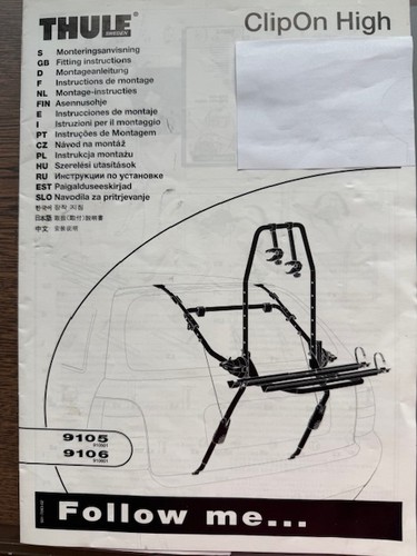 Thule radständer clip - radständer, on