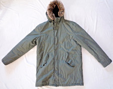 Herren Winter Jacke Watsons Parka Gr. 52 54 olivgrün gefüttert Fellkapuze