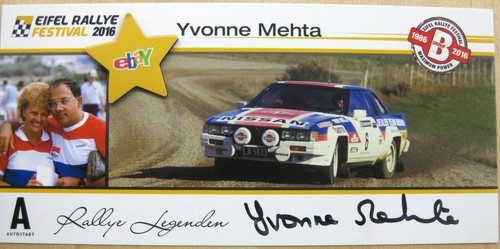 Rallye autogrammkarte rally - rallye,