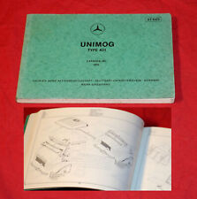 Ersatzteilliste Mercedes Unimog Typ 421 Fahrgestell und Fahrerhaus