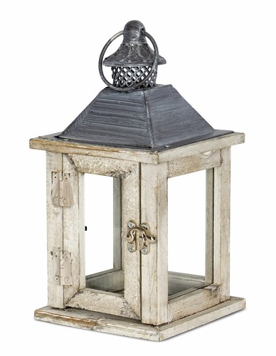 Laterne holz 27x13x13cm - laterne,