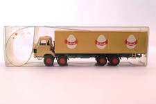 Roskopf 422 Saurer 4-Achser "EIER LÜCHINGER" beige Maßstab 1:87 Modellauto (NOS)