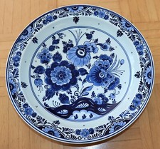 DELFT Wandteller Teller blau