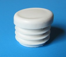 4 Stück Abdeckkappen Weiß 20mm rund Fußkappen Endkappen Lamellenstopfen Kappe