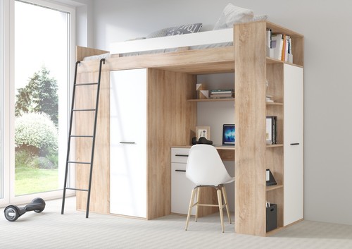 Hochbett etagenbett smyk - hochbett,