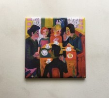 Magnet Kühlschrankmagnet Kunst Ernst Ludwig Kirchner Kaffeetisch 65 X 65 mm