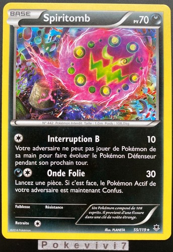 Pokemon karte spiritomb 119 - karte,