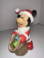Disney Mickey Maus Weihnachtsmann Kerze Retro Nie Gebraucht, Dekoration