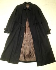 JOHN LORD Herren Wollmantel Gr.25 schwarz guter Zustand