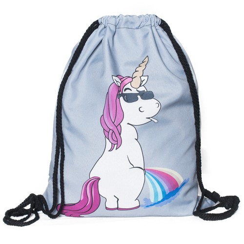 Turnbeutel einhorn regenbogen - einhorn,