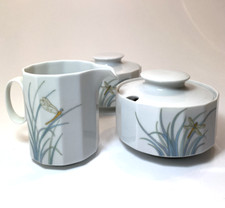 Porzellan Zuckerdosen & Milchkännchen Rosenthal Polygon Milos Libelle, Antik