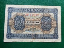 Banknote Fünfzig Deutsche