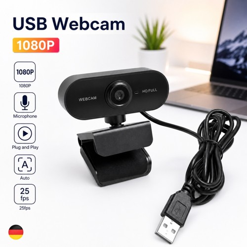 Webcam kamera 1080p full - kamera,
