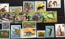 Sammlung Fischotter auf gr