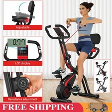 10-stufiger Hometrainer Fahrrad Klappbar Ergometer Heimtrainer Fitnessbikes NEU