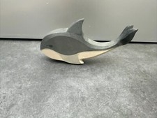 Ostheimer Holzfigur großer Wal ,wie neu Holzspielzeug Arche Noah 17 cm original