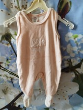 Strampler 50 / 56 rosa Bär