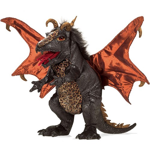 Folkmanis schwarzer drachen - folkmanis,