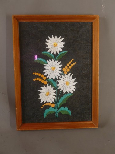 Stickbild blumen floral - stickbild,
