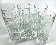 6 " JÄGERMEISTER " Tumbler Relief Gläser mit Hirsch-Logo im Boden 0,2 l - 15 cm