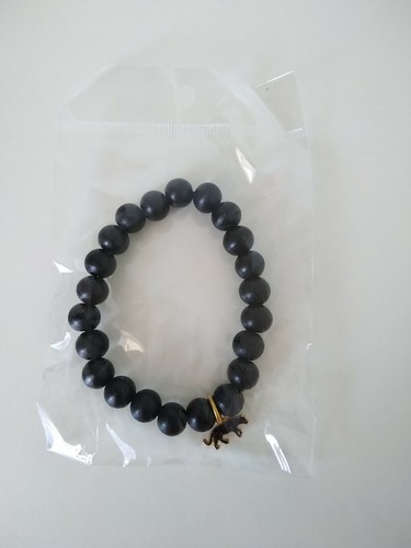 Armband schwarz mit anhänger - armband,