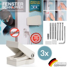 B-Ware 3x Fenster Schnapper  Einbruchschutz Fensterschloss Sicherheit