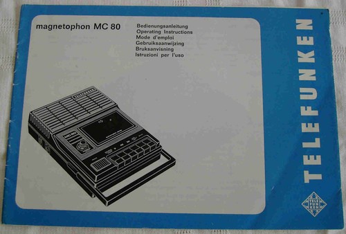 Telefunken magnetophon 80 - telefunken,