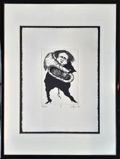 GERTRUDE DEGENHARDT - Rondo 11. Handsignierte Radierung, gerahmt in Alu-Leiste.