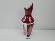 Vase Porzellan weinrot Blumen