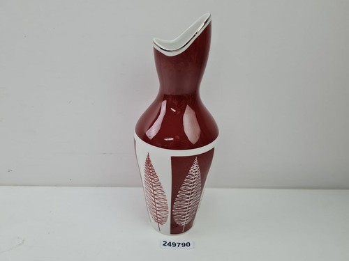 Vase porzellan weinrot blumen - porzellan,