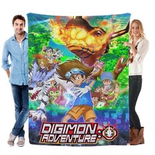 Digimon Adventure Decke Tagesdecke Kuscheldecke Bettwäsche Mehrere Größen