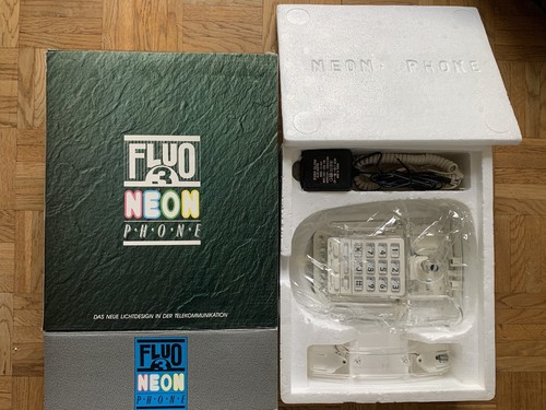 Fluo neon phone vintage - phone,