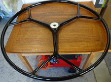 Carbonautica GFK Steuerrad 1000 mm Ø / schwarz / Restposten / Boot (0338)