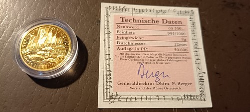 Goldmünze österreich 500 - goldmünze,