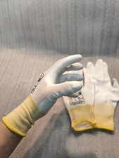 10 Paar Weiße Arbeitshandschuhe Mechaniker Montagehandschuh PU-Schicht Gr.09/XL