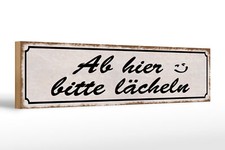 Holzschild Spruch 46x10 cm ab