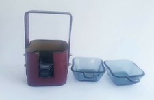 DESIGN WAGENFELD GLAS ASHTRAY BOX WMF TURMALIN GERMANY POSTBAUHAUS STAPELBOX