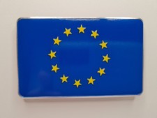 EU Flagge 3D Aufkleber Emblem