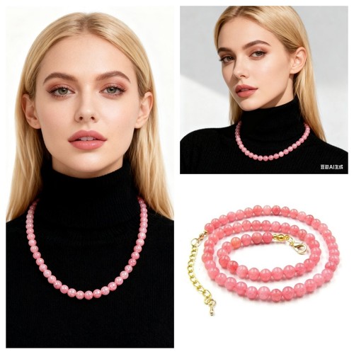 Rhodochrosite halskette kette - rhodochrosite,