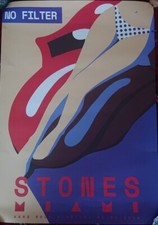 Rolling Stones Poster Kunstdruck Papier No Filter Tour Miami Konzert 2019