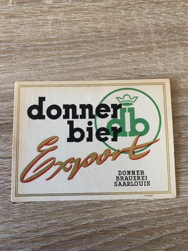 Bieretikett donnerbrauerei - bieretikett,
