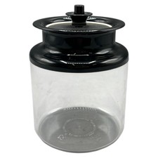 Tupperware Panorama Kaffeedose 0,5L Vakuumdeckel Druckknopf Vorratsdose Schwarz
