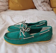 Timberland Echtleder Mokassins . Gr.38. Top Zustand . türkis/grün.