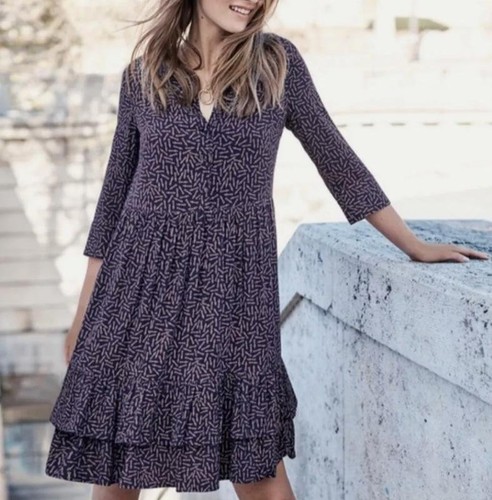 Women boden dress navy viscose - dress,